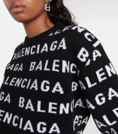 Balenciaga Logo wool sweater | Thumbnail 3
