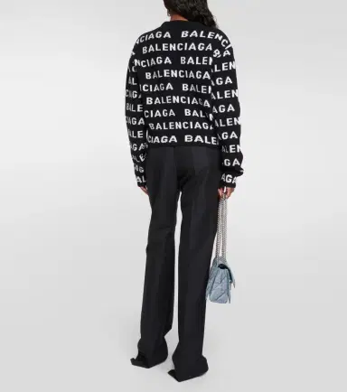 Balenciaga Logo wool sweater | Thumbnail 4