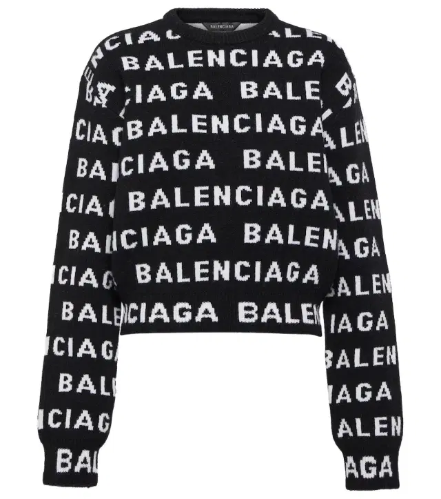 Logo wool sweater