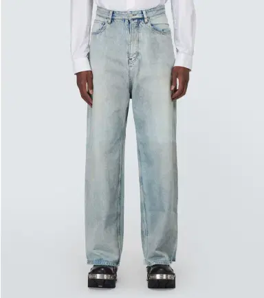 Balenciaga Distressed wide-leg jeans | Thumbnail 2