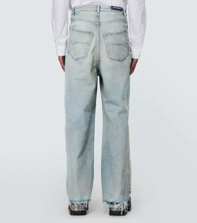 Balenciaga Distressed wide-leg jeans | Thumbnail 3