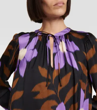 Velvet Isa printed satin top | Thumbnail 3