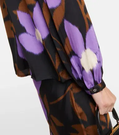 Velvet Isa printed satin top | Thumbnail 4