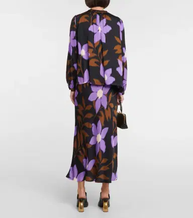 Velvet Isa printed satin top | Thumbnail 5