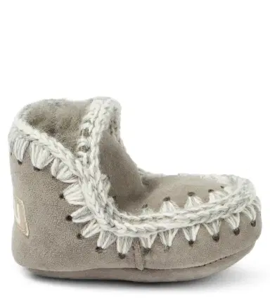 Mou Kids Baby shearling-lined suede booties | Thumbnail 3
