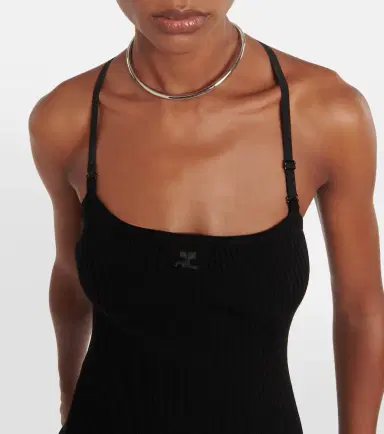 Courreges Courrèges Ribbed-knit minidress | Thumbnail 5