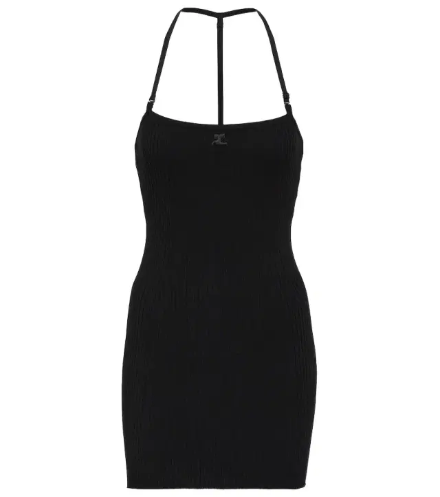 Courreges Courrèges Ribbed-knit minidress