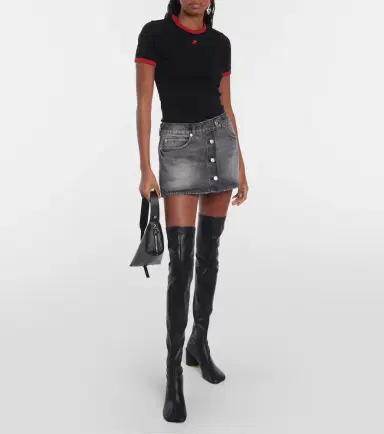Courreges Courrèges Denim miniskirt | Thumbnail 3