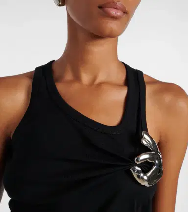 Coperni Emoji embellished cotton tank top | Thumbnail 2