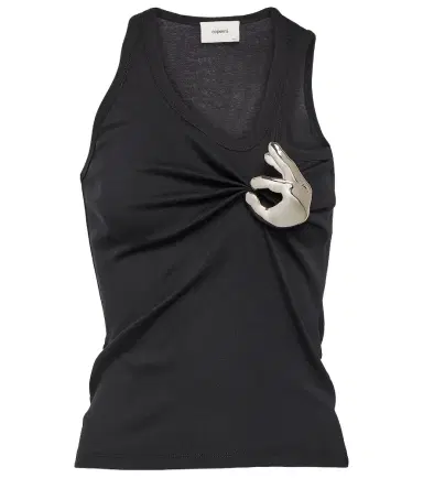 Coperni Emoji embellished cotton tank top | Thumbnail 1