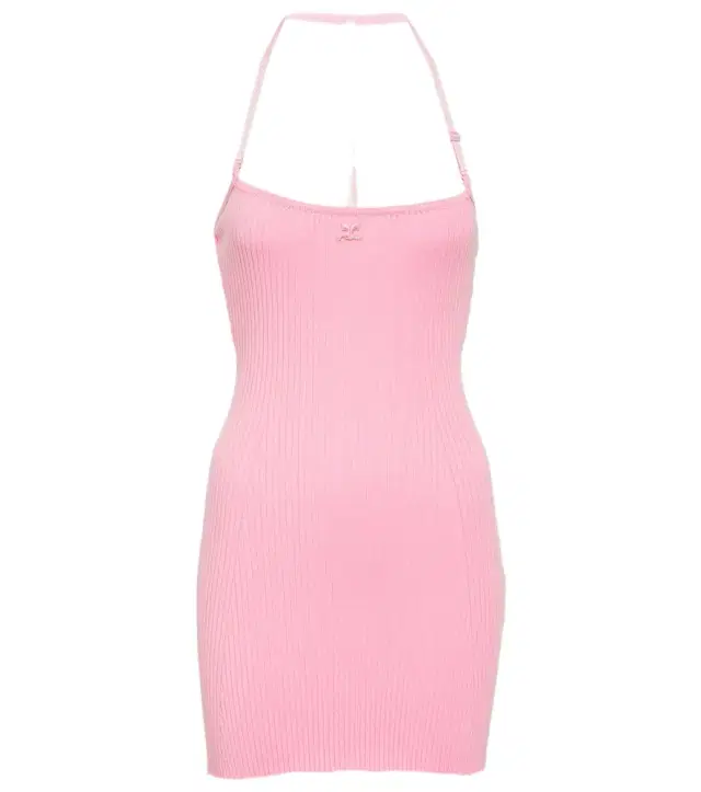 Courreges Courrèges Ribbed-knit minidress