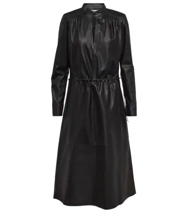 Yves Salomon Leather midi dress | Thumbnail 1