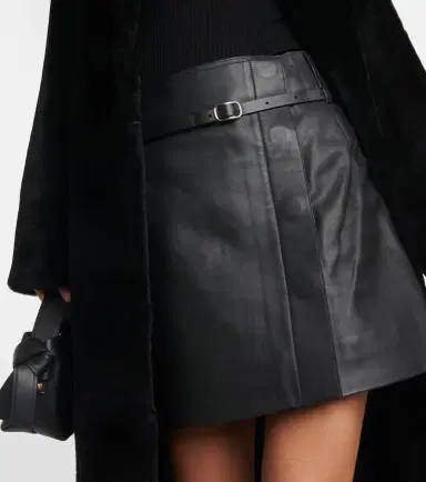 Yves Salomon Wrap leather miniskirt | Thumbnail 3 Yves Salomon Wrap leather miniskirt | Thumbnail 3