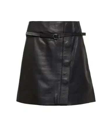 Yves Salomon Wrap leather miniskirt | Thumbnail 1 Yves Salomon Wrap leather miniskirt | Thumbnail 1
