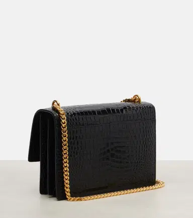Saint Laurent Sunset Medium croc-effect leather shoulder bag | Thumbnail 4 Saint Laurent Sunset Medium croc-effect leather shoulder bag | Thumbnail 4