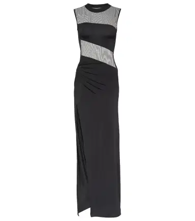 Nensi Dojaka Mesh and jersey maxi dress | Thumbnail 1