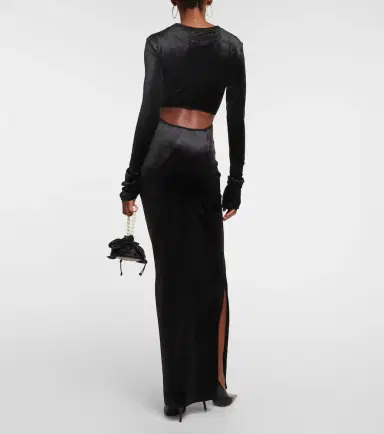 Nensi Dojaka Cutout velvet maxi dress | Thumbnail 2