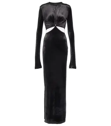 Nensi Dojaka Cutout velvet maxi dress | Thumbnail 1