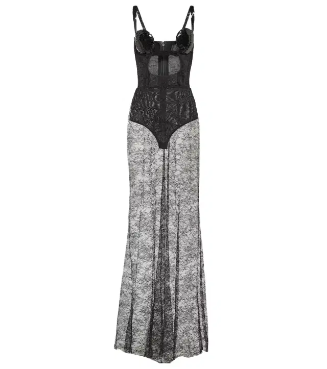 Nensi Dojaka Cutout sequined lace-trimmed gown