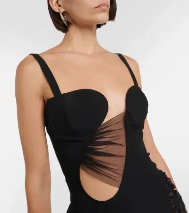 Nensi Dojaka Cutout jersey minidress | Thumbnail 4