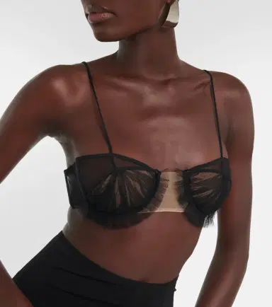 Nensi Dojaka Exploding Flower tulle bra | Thumbnail 3