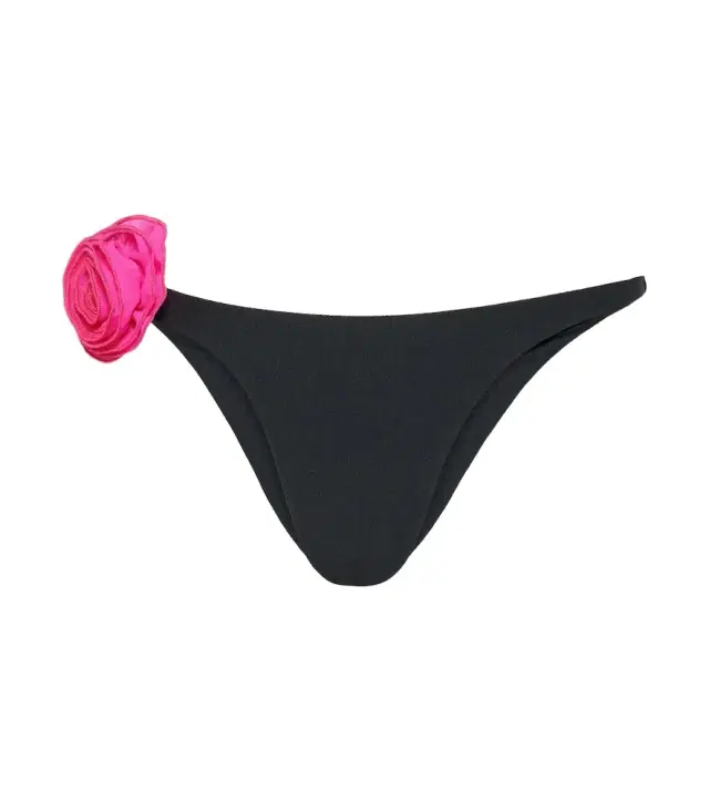 Same Rose appliqué low-rise bikini bottoms