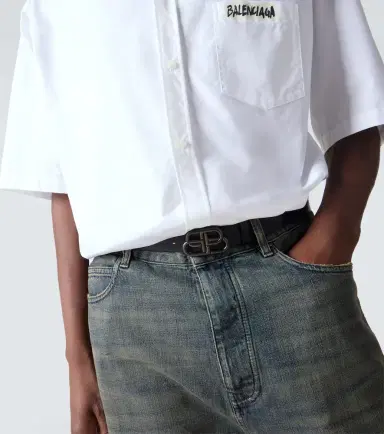 Balenciaga BB leather belt | Thumbnail 3 Balenciaga BB leather belt | Thumbnail 3