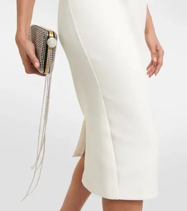 Safiyaa Salmone crêpe midi dress | Thumbnail 4