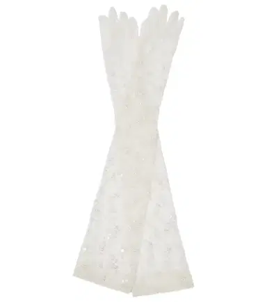 Safiyaa Bridal tulle gloves | Thumbnail 1