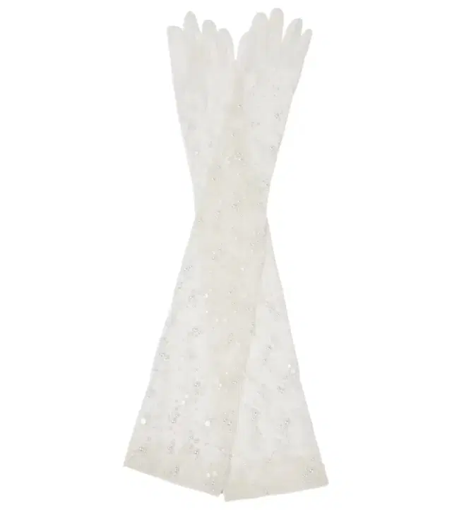 Safiyaa Bridal tulle gloves