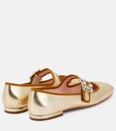 Roger Vivier Très Vivier metallic leather ballet flats | Thumbnail 2