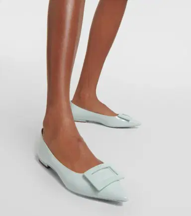 Roger Vivier Gommettine patent leather ballet flats | Thumbnail 5