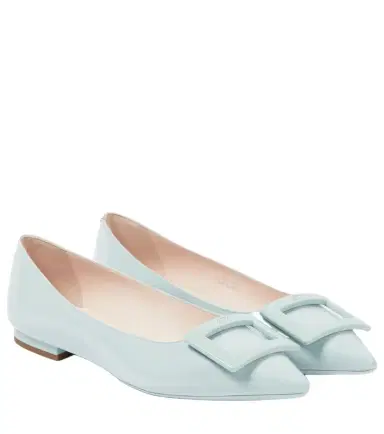 Roger Vivier Gommettine patent leather ballet flats | Thumbnail 1