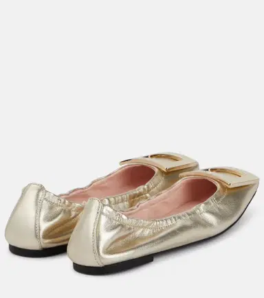 Roger Vivier Viv' Pockette leather ballet flats | Thumbnail 3