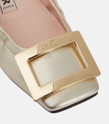 Roger Vivier Viv' Pockette leather ballet flats | Thumbnail 4