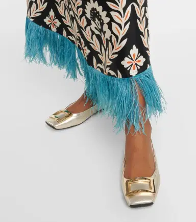 Roger Vivier Viv' Pockette leather ballet flats | Thumbnail 5