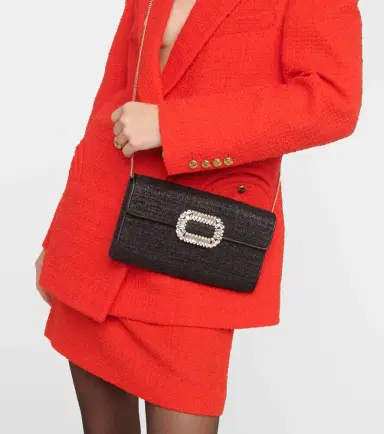 Roger Vivier Bouquet Mini tweed clutch | Thumbnail 6 Roger Vivier Bouquet Mini tweed clutch | Thumbnail 6