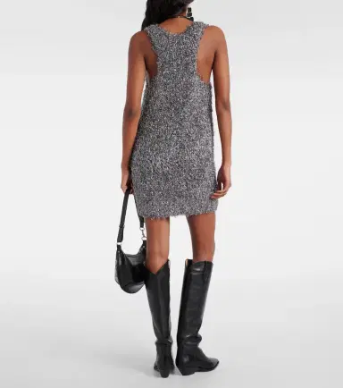 Isabel Marant Windy metallic knit minidress | Thumbnail 2
