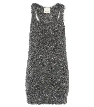 Isabel Marant Windy metallic knit minidress | Thumbnail 1