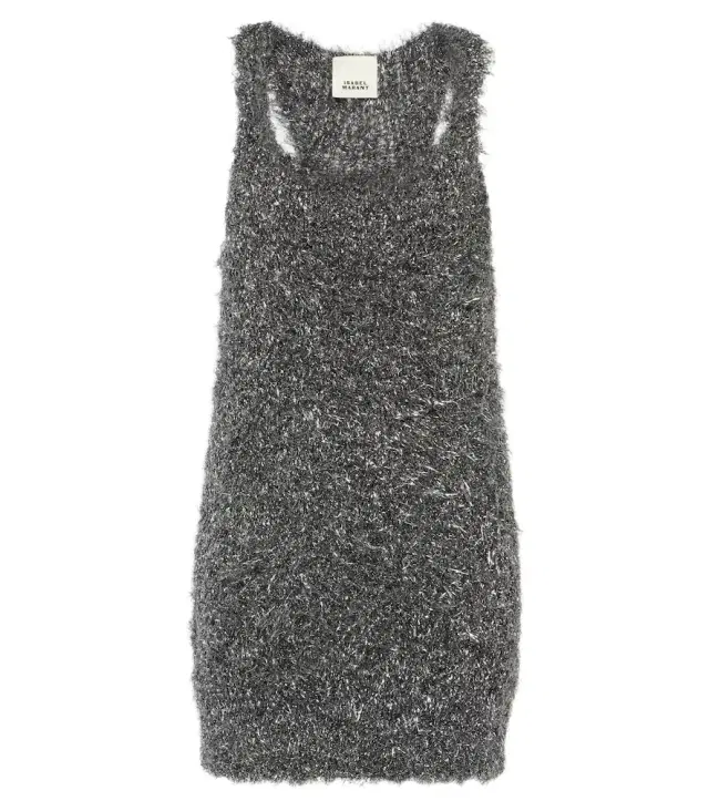 Isabel Marant Windy metallic knit minidress