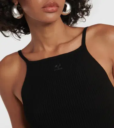 Courreges Courrèges Ribbed-knit tank top | Thumbnail 5