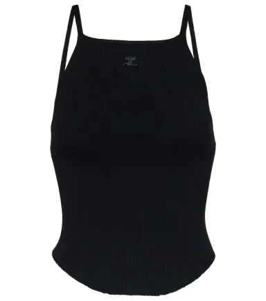 Courreges Courrèges Ribbed-knit tank top | Thumbnail 1