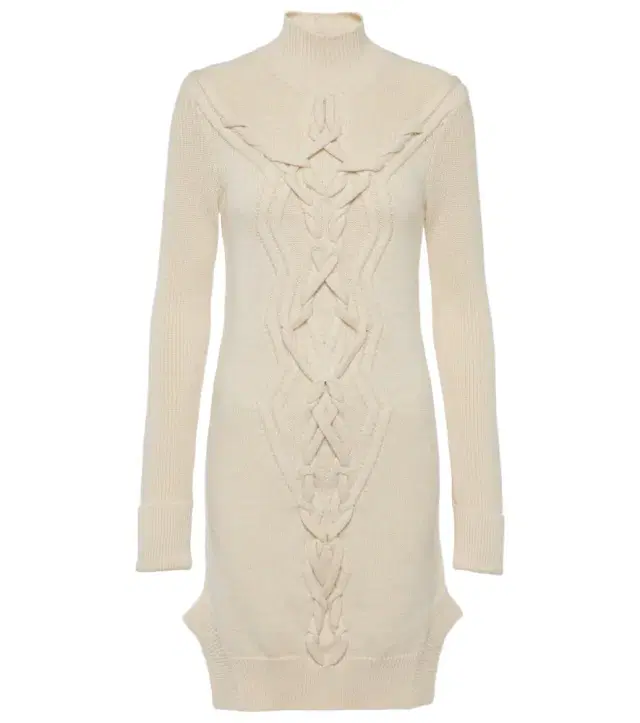 Isabel Marant Atina cable-knit wool-blend minidress