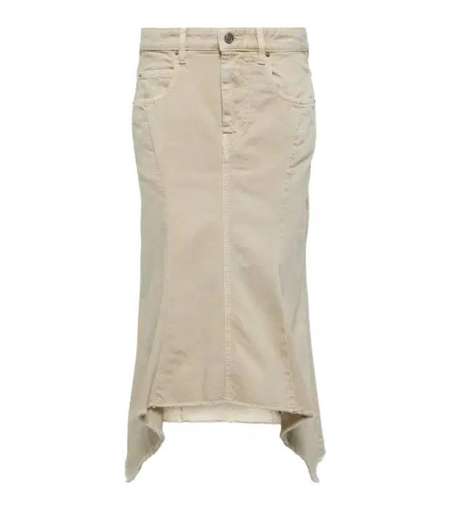 Isabel Marant Nyda denim midi skirt