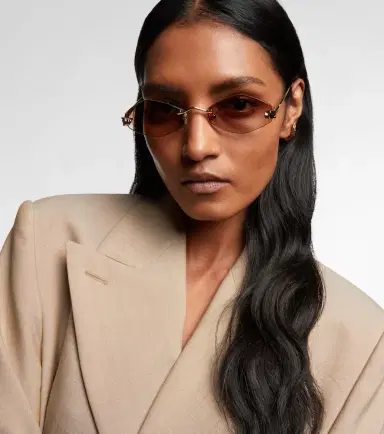 Cartier Eyewear Collection Panthère de Cartier geometric sunglasses | Thumbnail 5