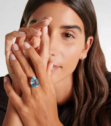 Mateo 14kt gold ring with topaz and diamonds | Thumbnail 4 Mateo 14kt gold ring with topaz and diamonds | Thumbnail 4