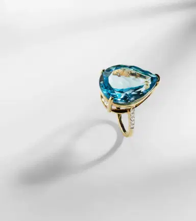 Mateo 14kt gold ring with topaz and diamonds | Thumbnail 5 Mateo 14kt gold ring with topaz and diamonds | Thumbnail 5