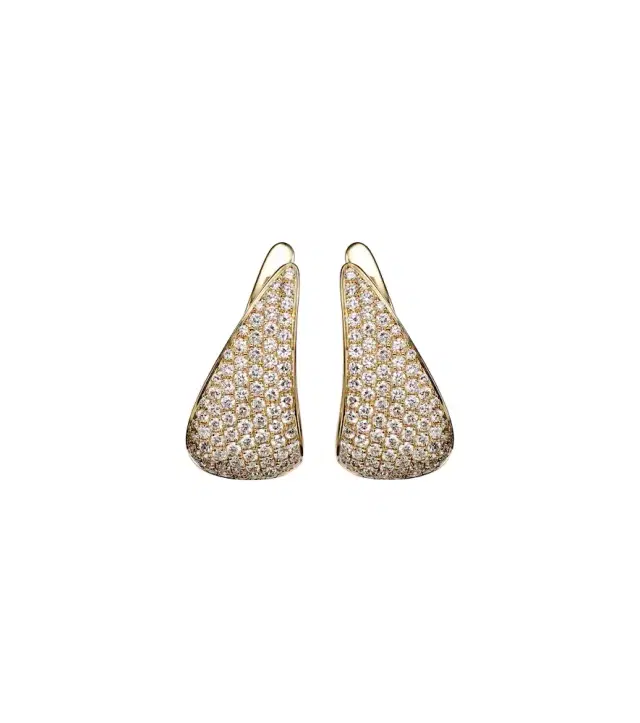 Anita Ko Claw 18kt gold earrings with diamonds