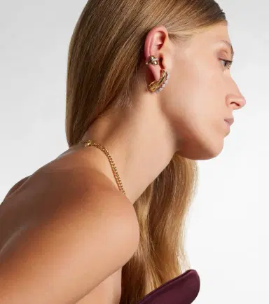 YEPREM Whisper 18kt gold ear cuff with diamonds | Thumbnail 3 YEPREM Whisper 18kt gold ear cuff with diamonds | Thumbnail 3