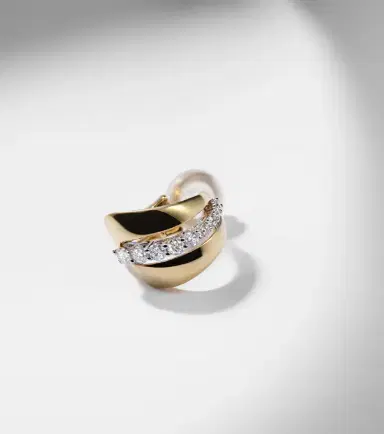YEPREM Whisper 18kt gold ear cuff with diamonds | Thumbnail 5 YEPREM Whisper 18kt gold ear cuff with diamonds | Thumbnail 5